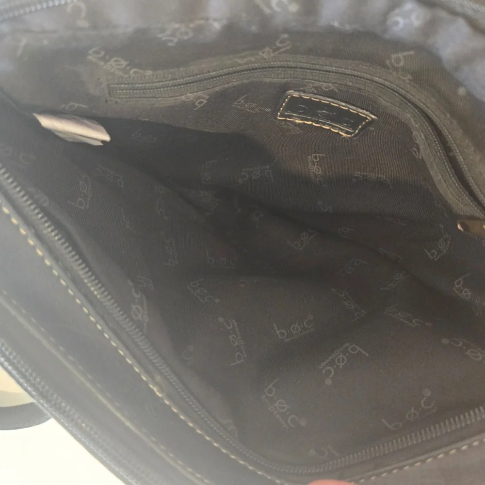 Black Leather Crossbody Bag